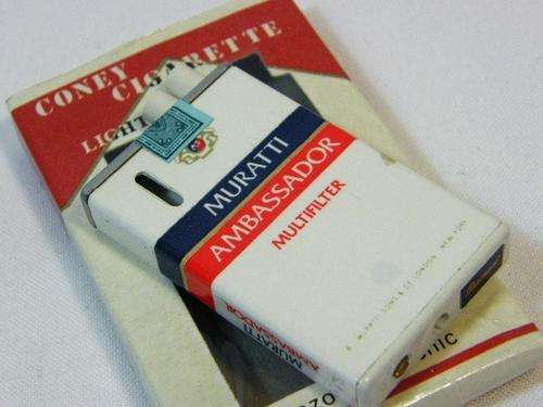 Muratti Ambassador multifilter lighter in shape of cigarette box - as per photo