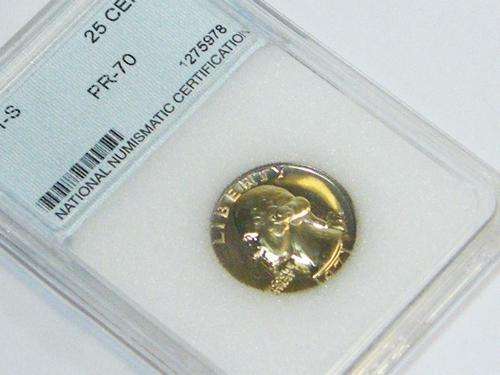 1971-S USA Washington quarter graded PR-70 by NNC - as per photo
