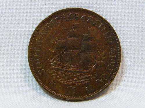 1947 SA Union one penny - beautiful coin - as per photo