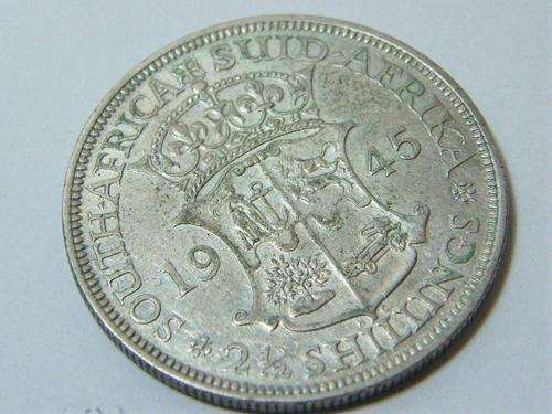 1945 SA Union 2 1/2 shilling half crown - excellent coin - as per photo