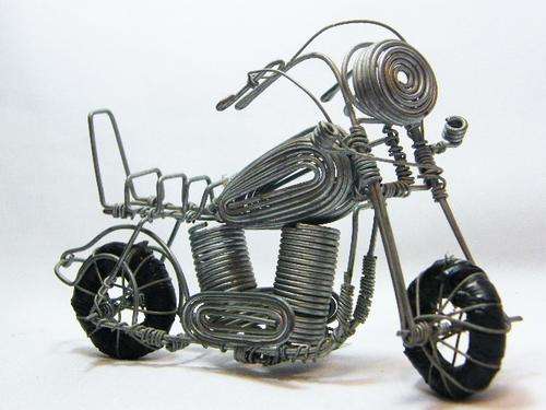 Vintage wire art motorcycle - as per photo