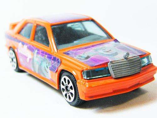 Disney Bburago Mercedes Benz 190E Monsters Inc. Sulley decals - scale 1/43 - as per photo