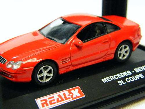 Mercedes - Benz SL Coupe model car - scale 1/72 - Real - X with stand - as per photo