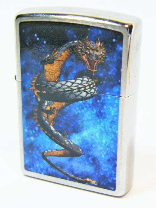 Brand new Zippo lighter with dragon design - as per photo