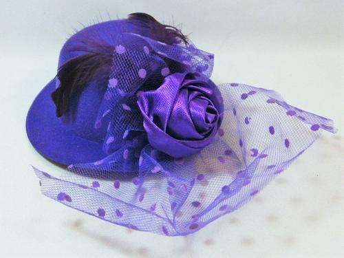 Mini purple fashion hat hair clip @ Crazy R1 start