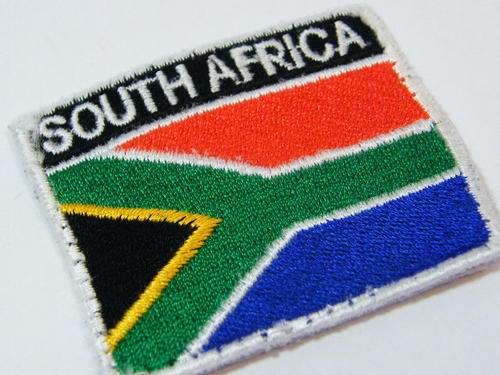 New South African flag cloth badge as used by SANDF - as per photo