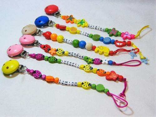 Lot of 6 handmade dummy chains with personalized names   - CLOSING DOWN SALE