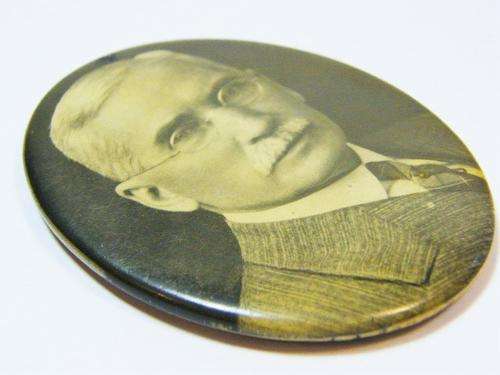 RARE General JBM Hertzog pocket mirror keepsake - J.J Fouche Volksrust - as per photo