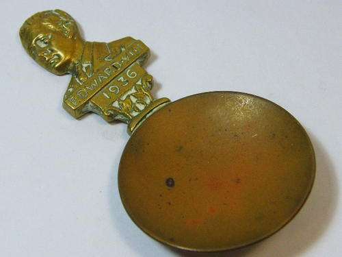 Edward VIII brass commemorative caddy spoon - BIGBIGSALE
