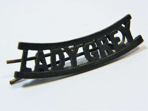 Boer War Lady Grey town guard shoulder title - only one I have ever seen - as per photo