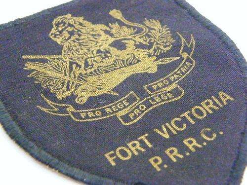 BSAP Fort Victoria Police Reserve Rifle club blazer badge - scarce and unusual - as per photo