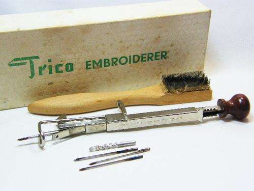 Vintage Trico in original box with brush & needles - as per photo