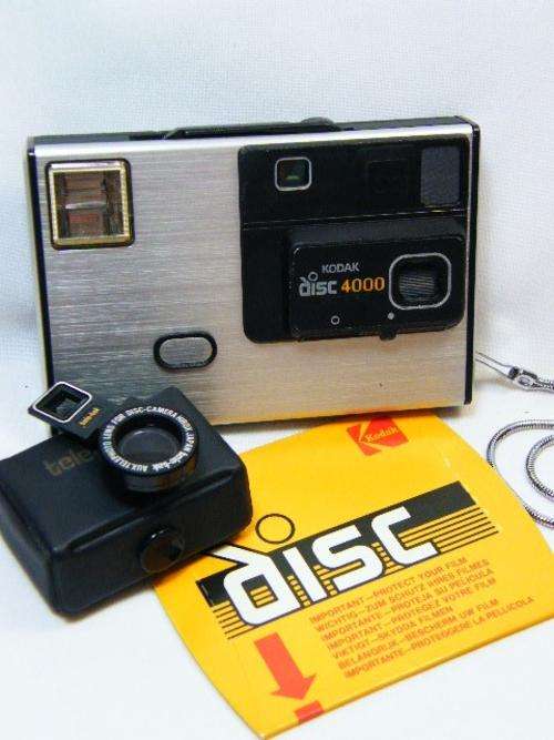 Vintage Kodak Disc 4000 camera with extra Tele -Tak lens - as per photo