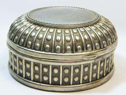 Vintage silverplated jewellery box / trinket case - as per photo