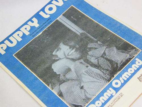 Vintage sheet music for Puppy Love - Donny Osmond - Gallo South Africa - as per photo