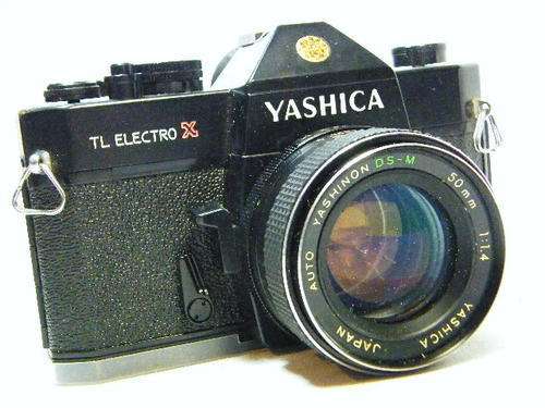 Vintage Yashica TL Electro X ITS 35mm camera with Yashinon 50mm 1:1.4 lens - working