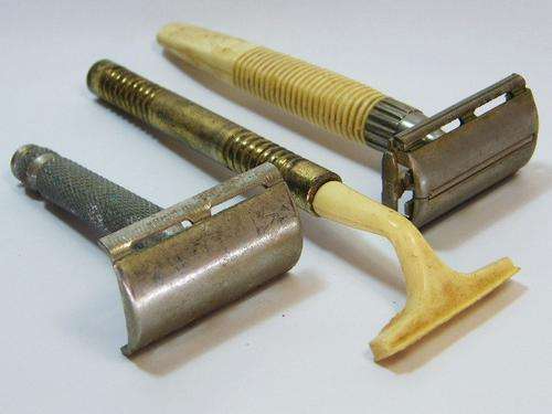 Lot of 3 vintage safety razors