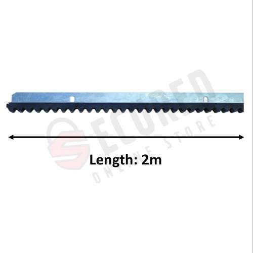 Angle-iron with Nylon Rack - 25x25 (2 meter length)