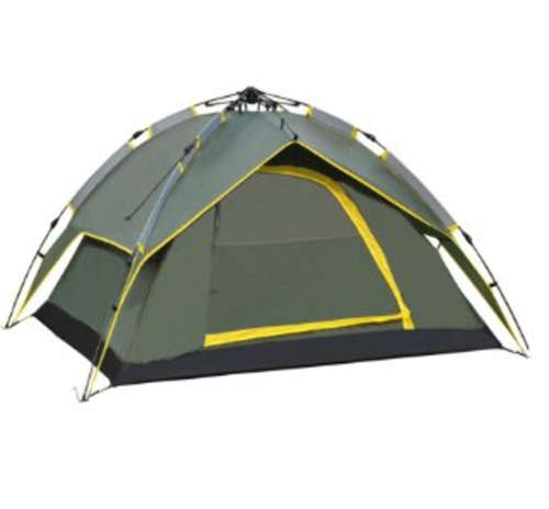 Hazlo 4 Person Double Layer Waterproof Instant Automatic Opening Camping Tent With Carry Bag