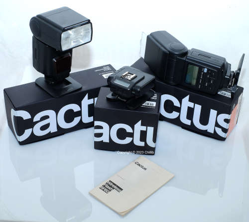 Cactus wireless flash set RF60 + V6 Transiever - Works on any camera brand