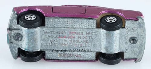 Matchbox by Lesney no 67 Volkswagen 1600 TL - Superfast series