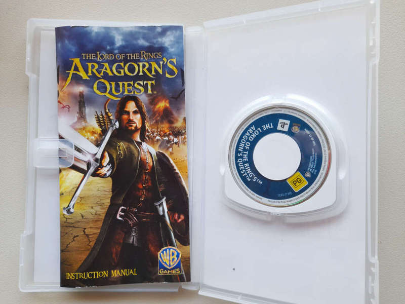 PSP The Lod of the Rings: Aragorns Quest boxed with booklet and CD