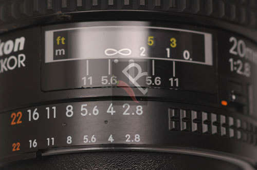 Nikon Nikkor AF 20mm f2.8 wide angle lens used