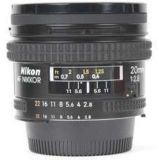 Nikon Nikkor AF20mm f2.8 Wide angle fixed lens for DX & FX fitting - (USED - EX+ Condition)