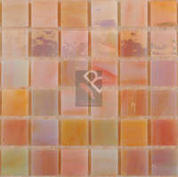 3mm Opal Glass Mosaic Peach - 96x96mm