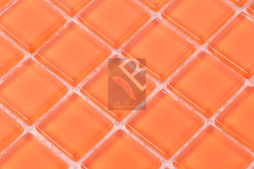 Crystal Glass Mosaic Pure Orange Crafts craft mosaics
