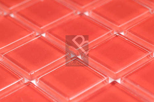 Crystal Glass Mosaic Pure Orange Crafts craft mosaics