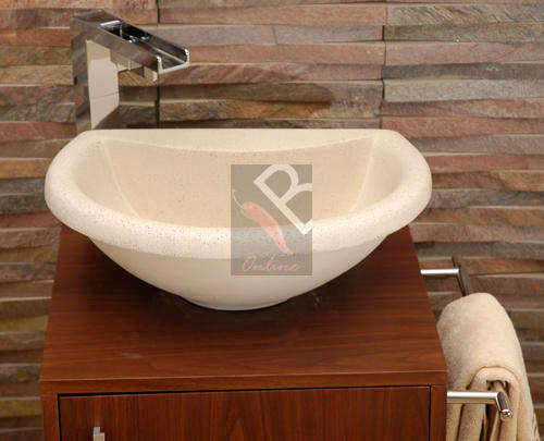 Blue Lagoon Marble and Stone Free Standing or wall hung Basin