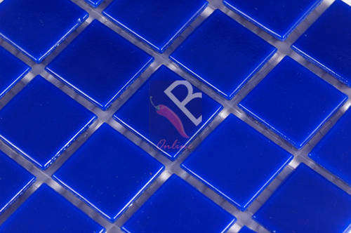 River Plain Mosaic Glass Blue