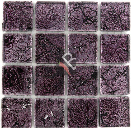 NEW!!!!! Burgendy Foile 23x23x4mm - 16 Tiles