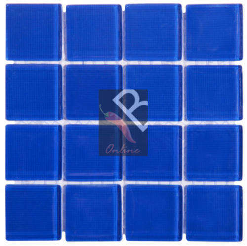Crystal Glass Mosaic Navy Blue 25mm x 4mm