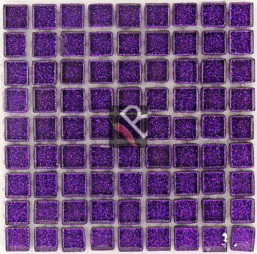 Crystal Glass Mosaic Glitter Purple- 81 tiles