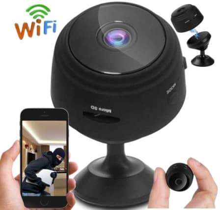 WORLD SMALLEST MINI WIRELESS WIFI IP CAMERA - MOTION DETECTION , NIGHT VISIONS, MAGNETIC BASE