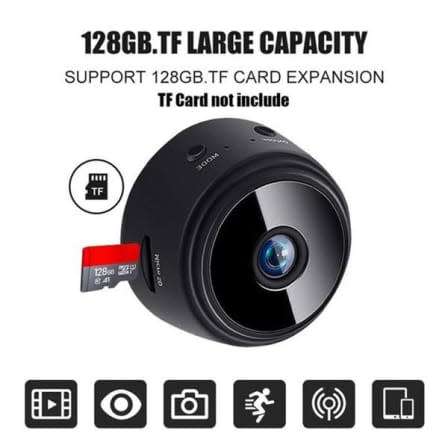 WORLD SMALLEST MINI WIRELESS WIFI IP CAMERA - MOTION DETECTION , NIGHT VISIONS, MAGNETIC BASE