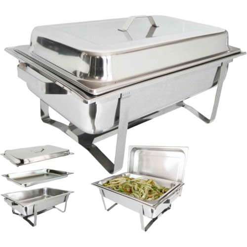 Stainless Steel 11 Liter Single Tray Chafing Dish - Food Warmer