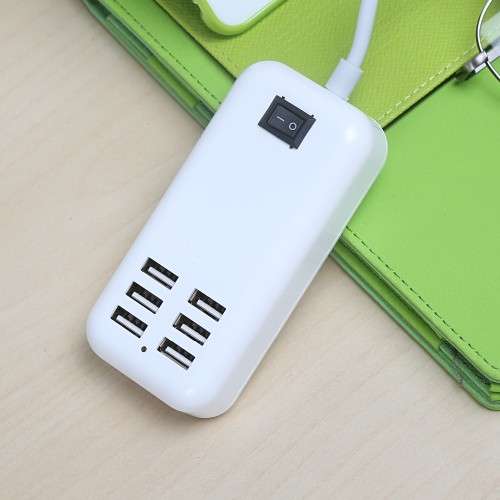 20w USB Power Adapter with 6 Ports - 1.5m line