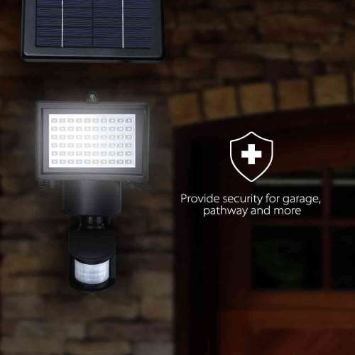 Solar 60 LED Light With Motion Sensor