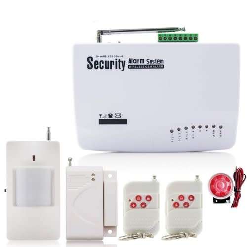 Wireless GSM Burglar Security Alarm System with 5 x PIR