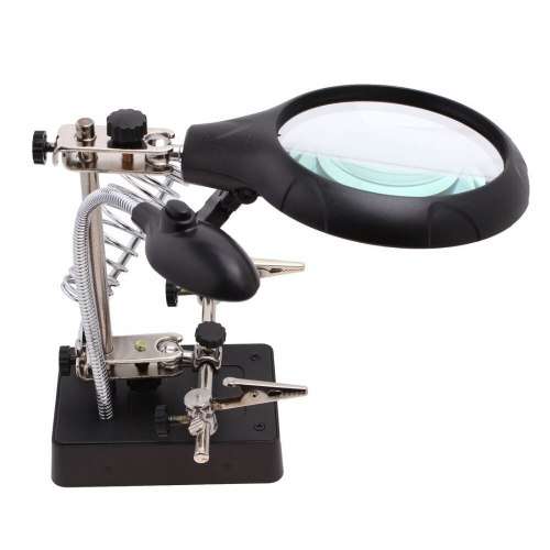 5 LED AUXILIARY CLIP MAGNIFIER AC/DC INTERCHANGEABLE