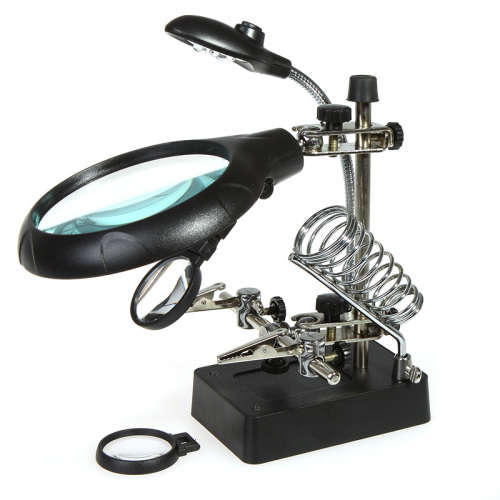 5 LED AUXILIARY CLIP MAGNIFIER AC/DC INTERCHANGEABLE