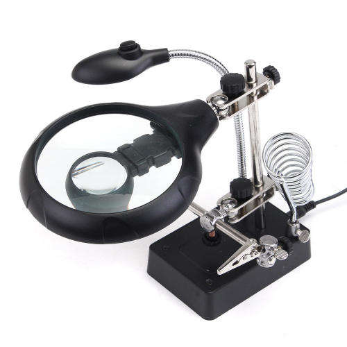 5 LED AUXILIARY CLIP MAGNIFIER AC/DC INTERCHANGEABLE