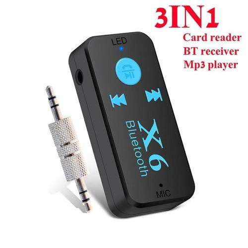 X6 3.5mm Car Bluetooth Music Receiver Hands Free