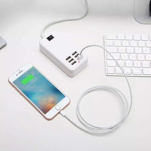 20w USB Power Adapter with 6 Ports - 1.5m line