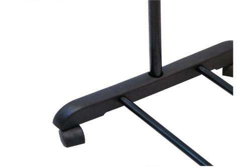 Telescopic Single Pole Clothes Rail Rack with Wheels
