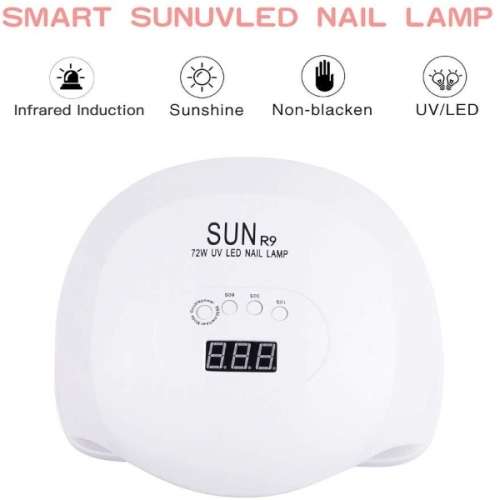 72W UV LED Lamp Nail Dryer Curing Lamp for Fingernail & Toenail