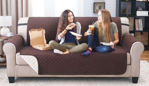 3 Seater Couch Coat Sofa Cover - Reversible